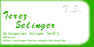 terez selinger business card